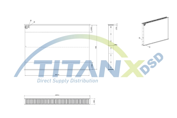 Jahutusvõrk, kompressoriõhu radiaator TitanX AX169002