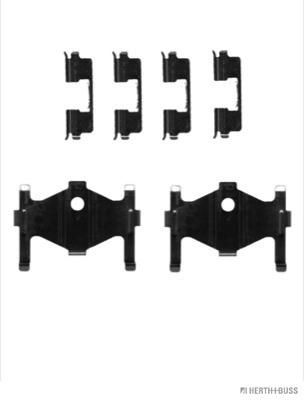 Lisakomplekt, ketaspiduriklotsid HERTH+BUSS JAKOPARTS J3660509