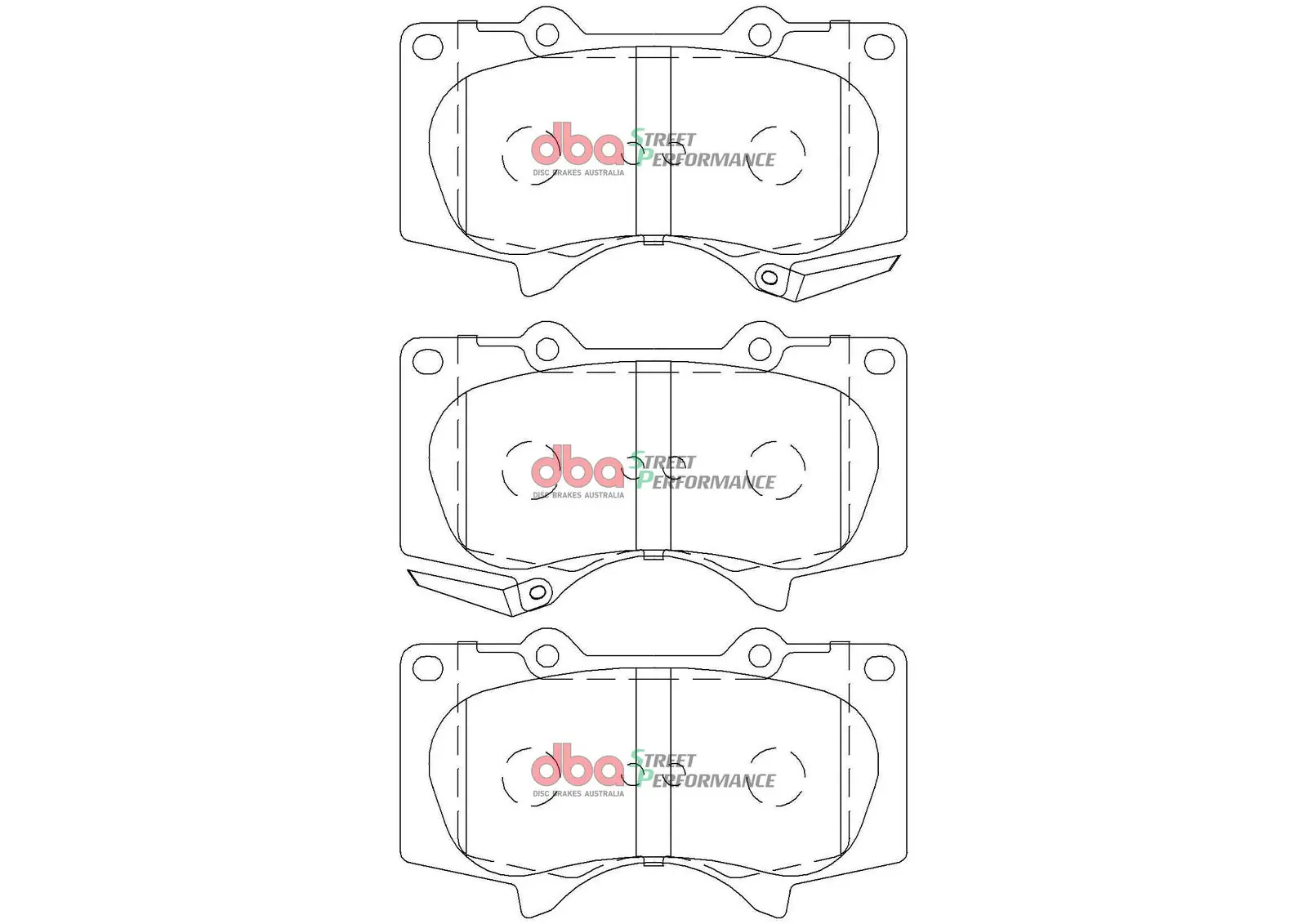 Raceing-piduriklotsi komplekt DBA Australia DB2380SP
