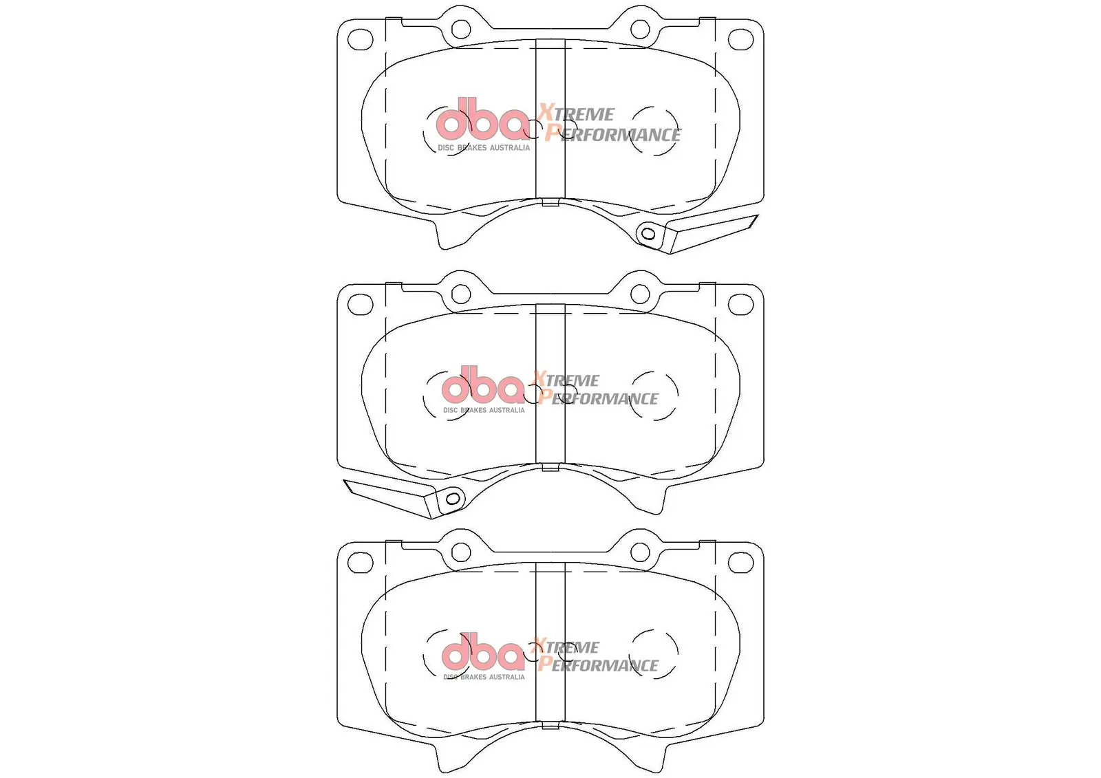Raceing-piduriklotsi komplekt DBA Australia DB2380XP