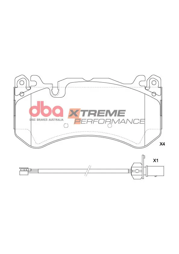 Piduriklotsi komplekt, ketaspidur DBA Australia DB2387XP