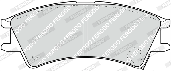Piduriklotsi komplekt, ketaspidur FERODO FDB1326