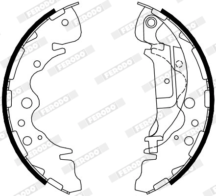 Piduriklotside komplekt FERODO FSB4095