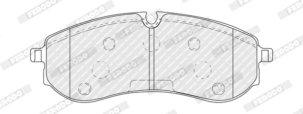 Piduriklotsi komplekt, ketaspidur FERODO FVR5460