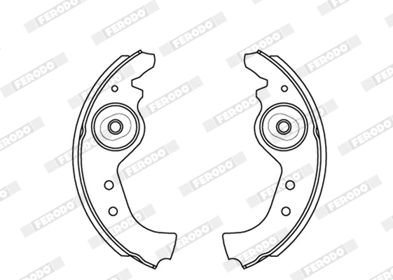 Piduriklotside komplekt FERODO FSB27