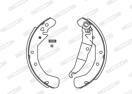 Piduriklotside komplekt FERODO FSB545