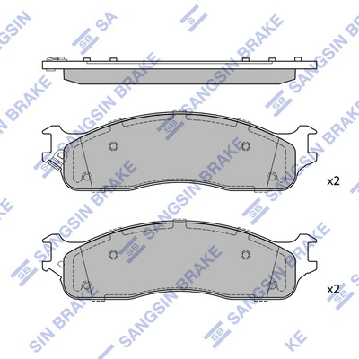 Piduriklotsi komplekt, ketaspidur Hi-Q SP4490