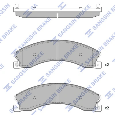 Piduriklotsi komplekt, ketaspidur Hi-Q SP1615