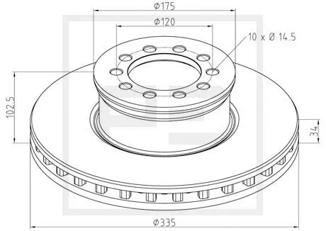 Piduriketas PE Automotive 016.662-00A