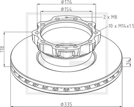 Piduriketas PE Automotive 036.125-00A
