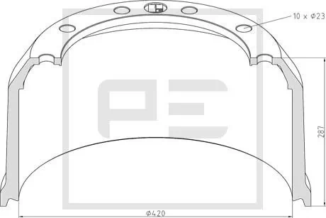 Piduritrummel PE Automotive 046.616-10A