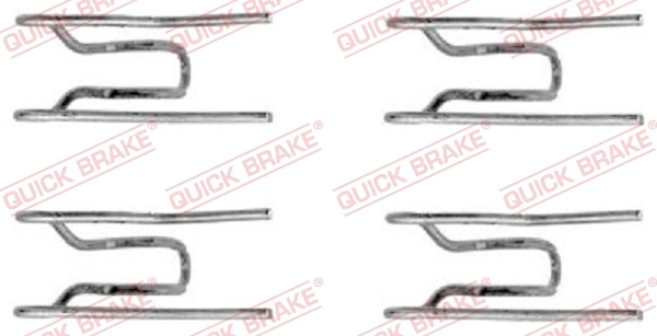 Lisakomplekt, ketaspiduriklotsid QUICK BRAKE 109-1152