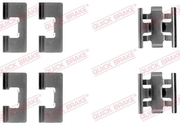 Lisakomplekt, ketaspiduriklotsid QUICK BRAKE 109-1091
