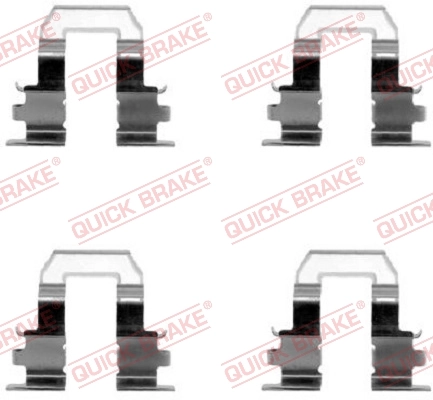 Lisakomplekt, ketaspiduriklotsid QUICK BRAKE 109-1255