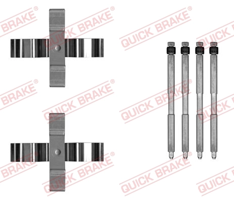 Lisakomplekt, ketaspiduriklotsid QUICK BRAKE 109-0055