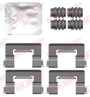Lisakomplekt, ketaspiduriklotsid QUICK BRAKE 109-0164