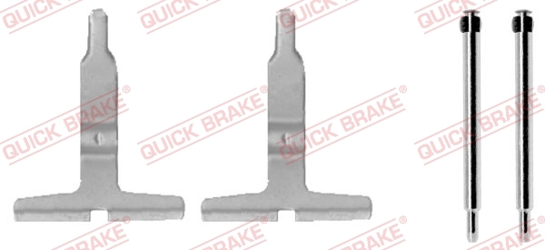 Lisakomplekt, ketaspiduriklotsid QUICK BRAKE 109-1217