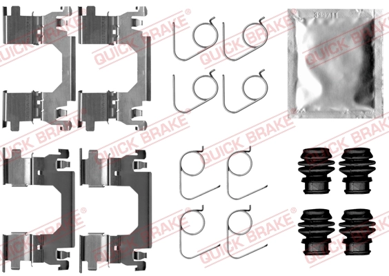 Lisakomplekt, ketaspiduriklotsid QUICK BRAKE 109-0053