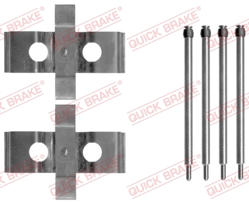 Lisakomplekt, ketaspiduriklotsid QUICK BRAKE 109-1611