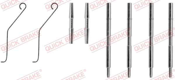Lisakomplekt, ketaspiduriklotsid QUICK BRAKE 109-1044