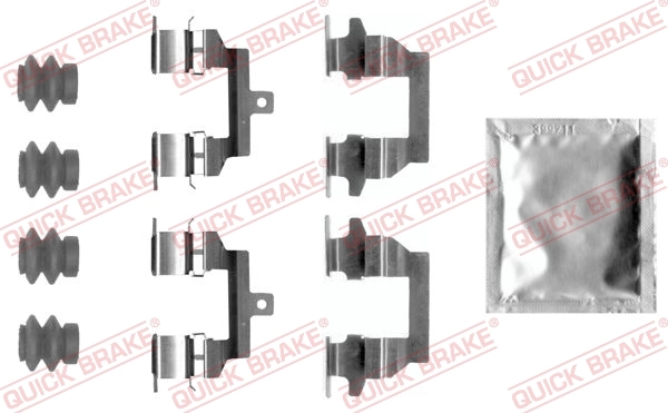 Lisakomplekt, ketaspiduriklotsid QUICK BRAKE 109-0026