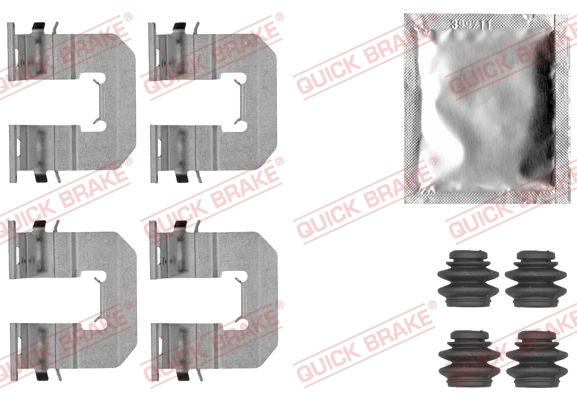 Lisakomplekt, ketaspiduriklotsid QUICK BRAKE 109-1856