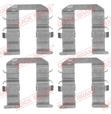 Lisakomplekt, ketaspiduriklotsid QUICK BRAKE 109-1758