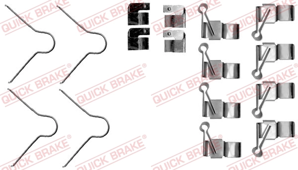 Lisakomplekt, ketaspiduriklotsid QUICK BRAKE 109-1895