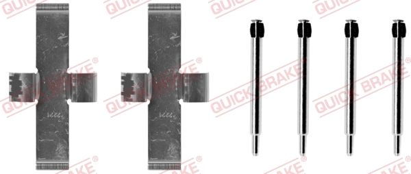 Lisakomplekt, ketaspiduriklotsid QUICK BRAKE 109-0924