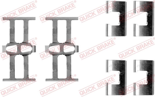 Lisakomplekt, ketaspiduriklotsid QUICK BRAKE 109-1118