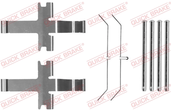Lisakomplekt, ketaspiduriklotsid QUICK BRAKE 109-1752