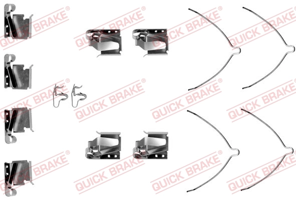 Lisakomplekt, ketaspiduriklotsid QUICK BRAKE 109-1268