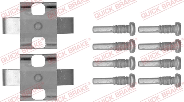 Lisakomplekt, ketaspiduriklotsid QUICK BRAKE 109-1802
