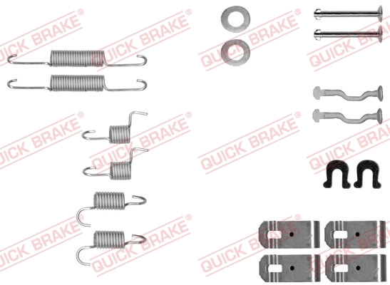 Lisakomplekt, seisupiduriklotsid QUICK BRAKE 105-0028