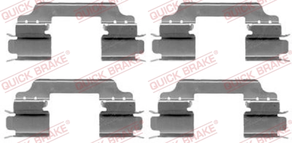 Lisakomplekt, ketaspiduriklotsid QUICK BRAKE 109-1649