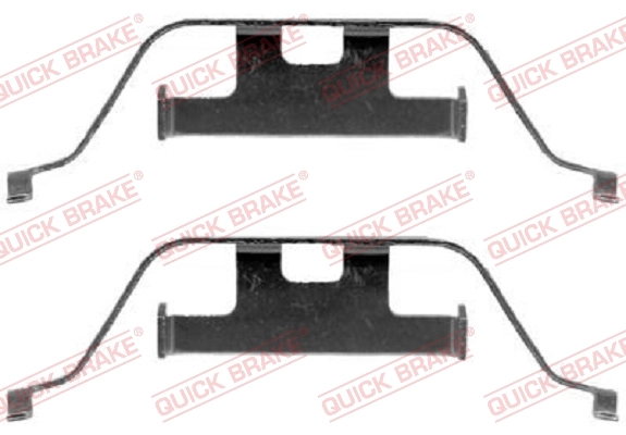 Lisakomplekt, ketaspiduriklotsid QUICK BRAKE 109-1201