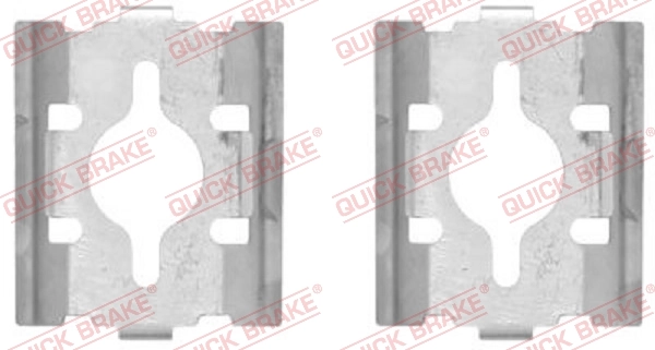 Lisakomplekt, ketaspiduriklotsid QUICK BRAKE 109-1600