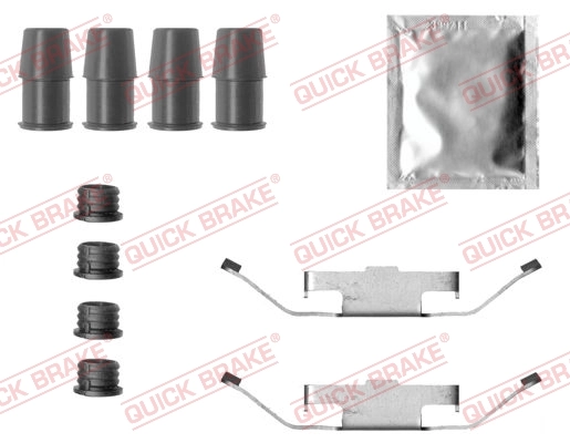 Lisakomplekt, ketaspiduriklotsid QUICK BRAKE 109-0032