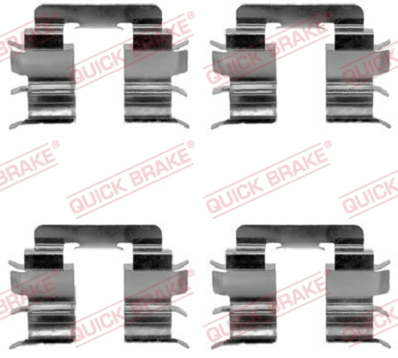 Lisakomplekt, ketaspiduriklotsid QUICK BRAKE 109-1272