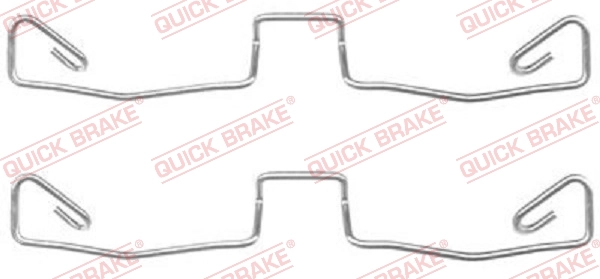 Lisakomplekt, ketaspiduriklotsid QUICK BRAKE 109-1633