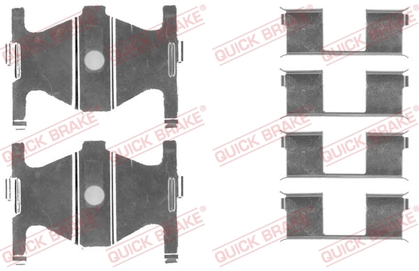 Lisakomplekt, ketaspiduriklotsid QUICK BRAKE 109-1754