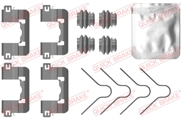 Lisakomplekt, ketaspiduriklotsid QUICK BRAKE 109-0105