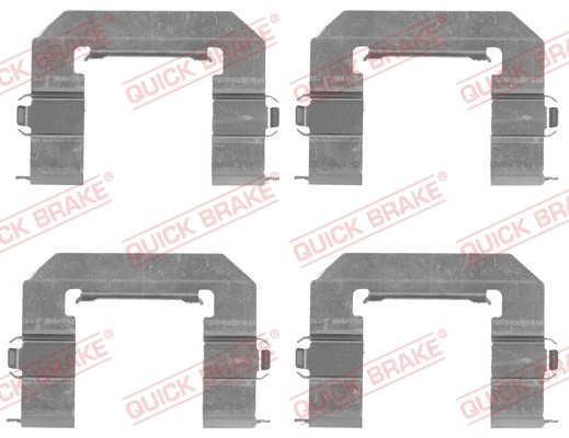 Lisakomplekt, ketaspiduriklotsid QUICK BRAKE 109-1761