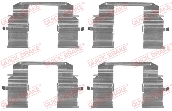 Lisakomplekt, ketaspiduriklotsid QUICK BRAKE 109-1833