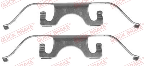 Lisakomplekt, ketaspiduriklotsid QUICK BRAKE 109-1224
