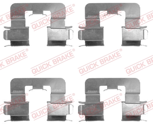 Lisakomplekt, ketaspiduriklotsid QUICK BRAKE 109-1741