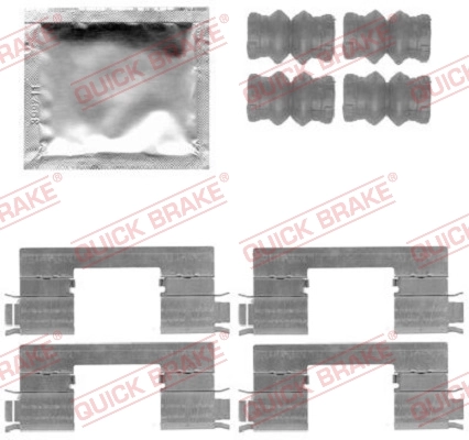 Lisakomplekt, ketaspiduriklotsid QUICK BRAKE 109-1798