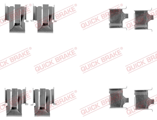 Lisakomplekt, ketaspiduriklotsid QUICK BRAKE 109-1078