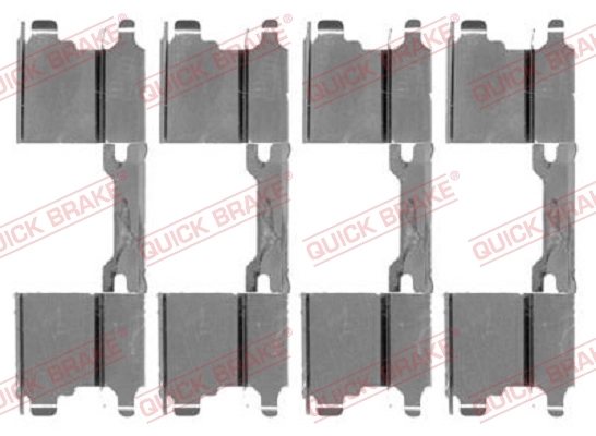 Lisakomplekt, ketaspiduriklotsid QUICK BRAKE 109-1762