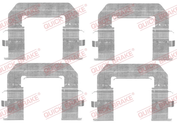 Lisakomplekt, ketaspiduriklotsid QUICK BRAKE 109-1776